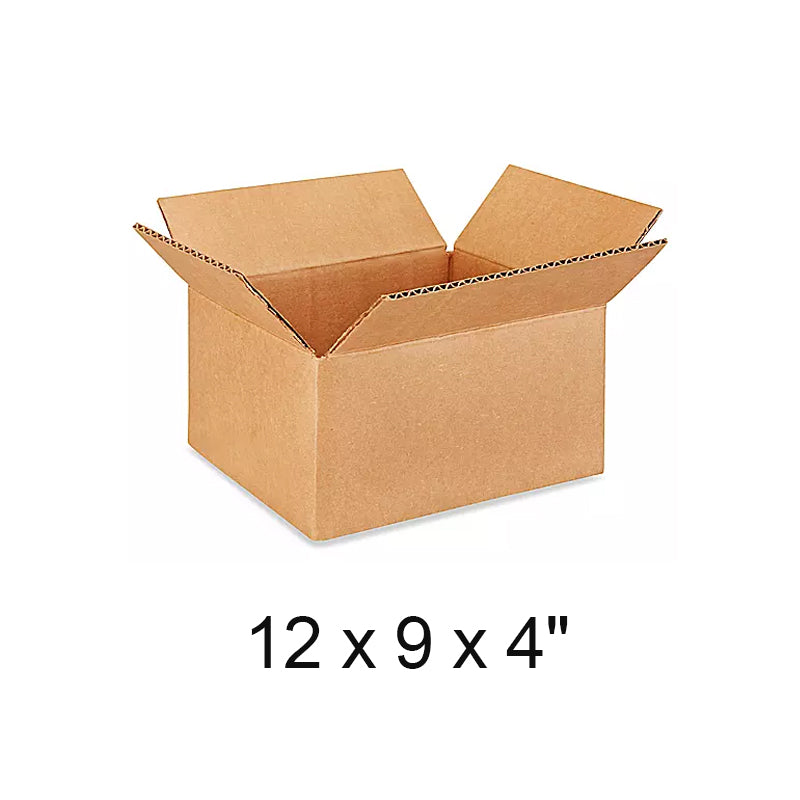 12 x 9 x 4" 32 ECT Corrugated Boxes