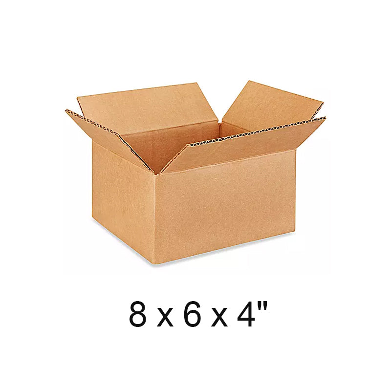 8 x 6 x 4" 32 ECT Corrugated Boxes