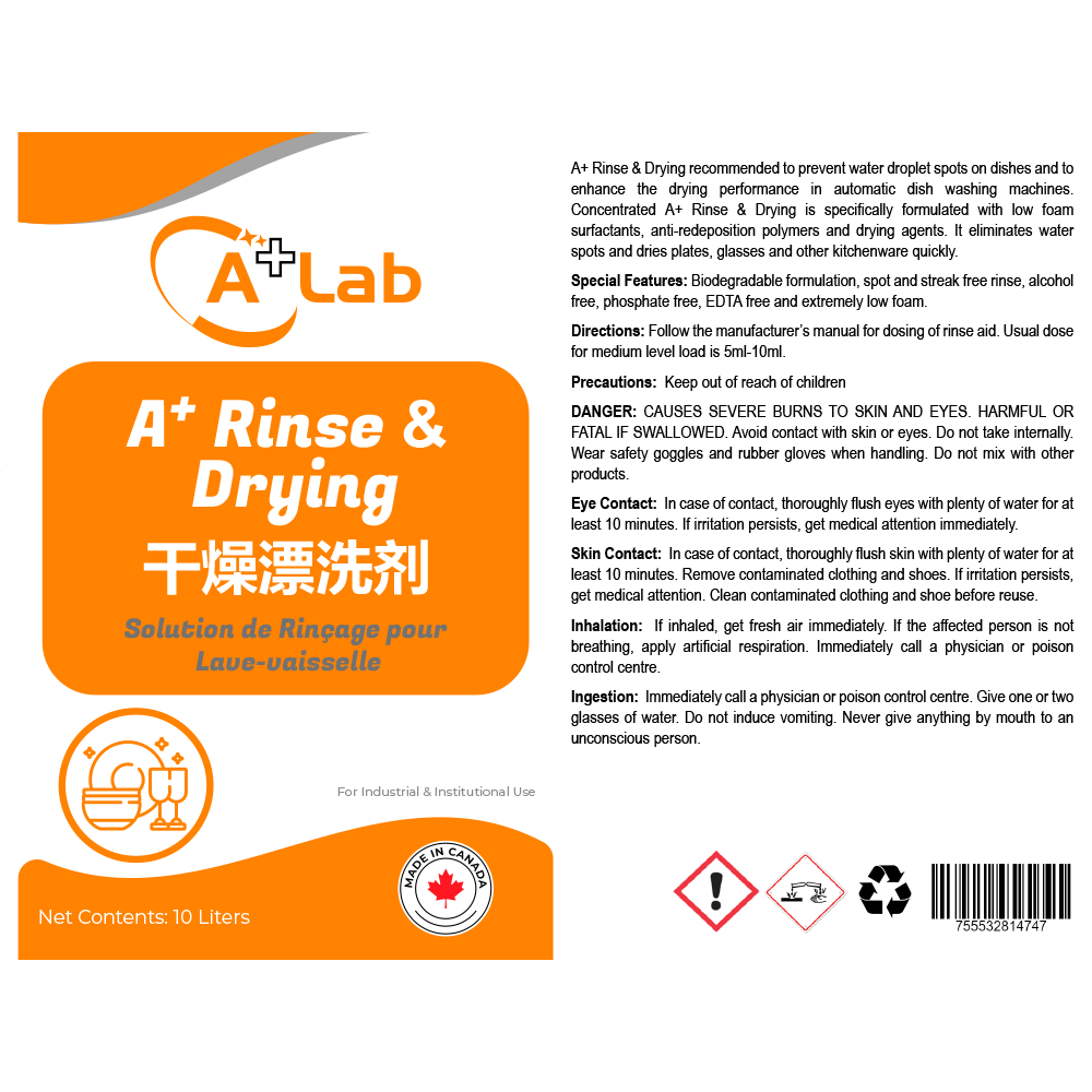 A+Lab Rinse And Drying, 2 X 10L