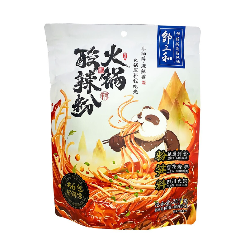 邹三和金汤酸辣粉 ZSH Panda Spicy Vermicelli Sour Flavor 30 X 292g
