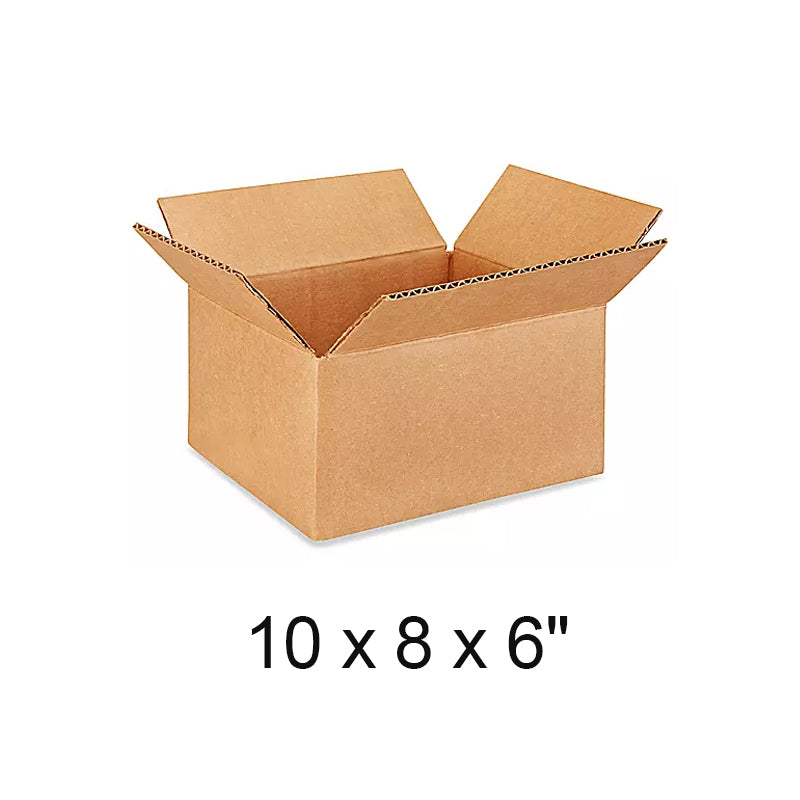 10 x 8 x 6" 32 ECT Corrugated Boxes