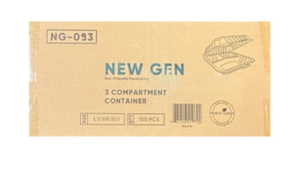 LR NG-093 3-Compartment Container,Medium,150pcs