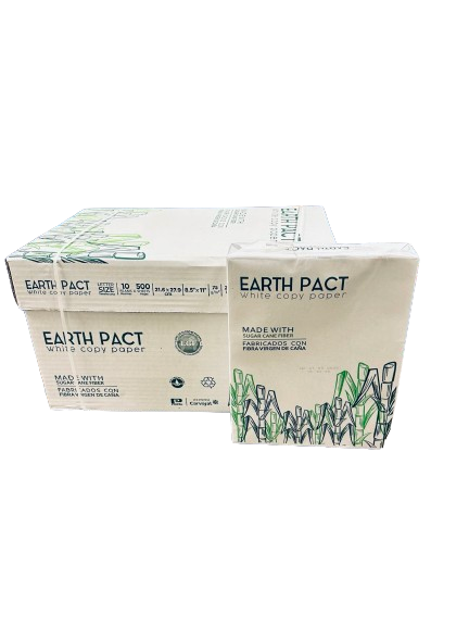Tree Free Sugar Cane Copy Paper 8.5" X 11" 20lb 10 Reams 5000 Sheets/Case