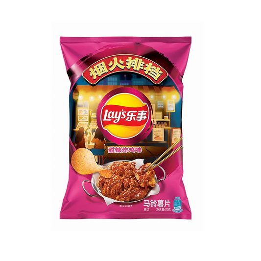 乐事薯片甜辣炸鸡味薯片 LAY's Potota Chips Sweet and Spicy Chicken 22 X 70g