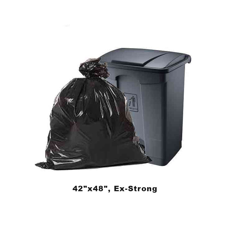 Black Garbage Bags 35" x 47", 2Extra
