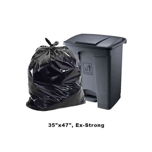 Black Garbage Bags 35" x 47", Extra
