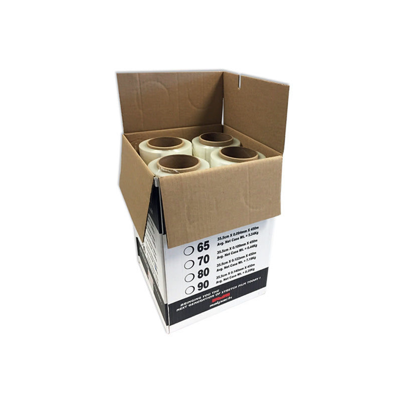 Malpack PlatinumMax Hand Wrap - 35.5cm x 450m, 80 Gauge