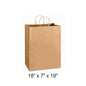 Paper Bag, Kraft, 18" x 7" x 19" Twisted Handle