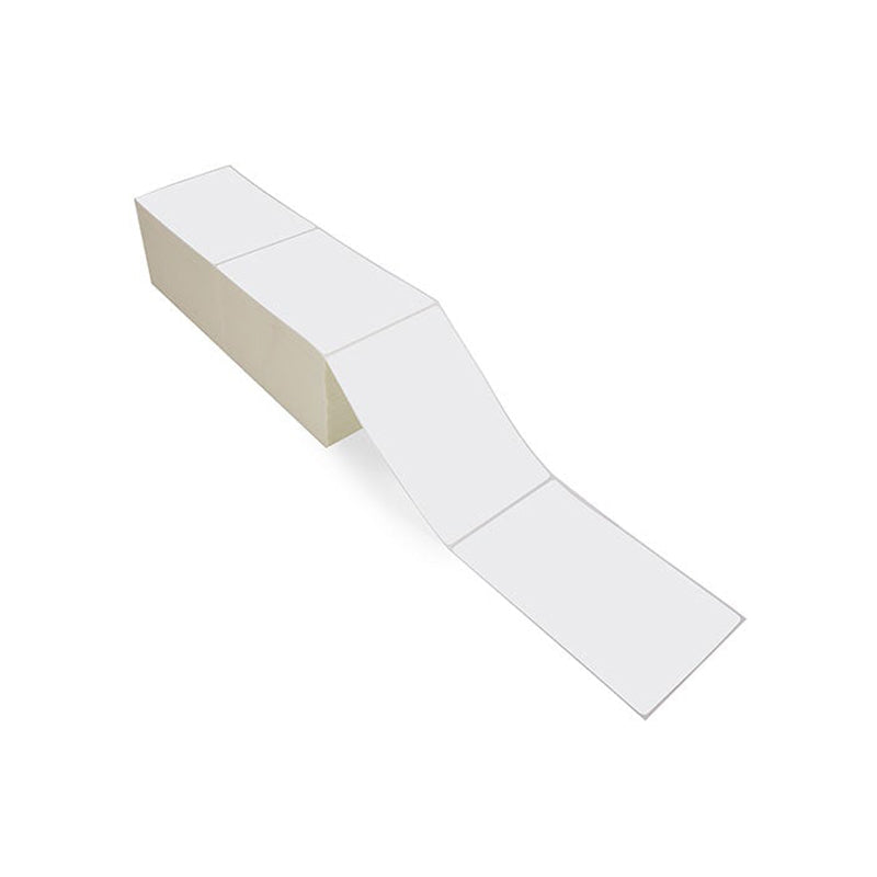 4" x 6" White Matte Paper - Thermal Transfer Labels - Fanfold