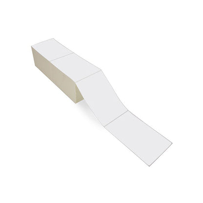 4" x 6" White Matte Paper - Thermal Transfer Labels - Fanfold