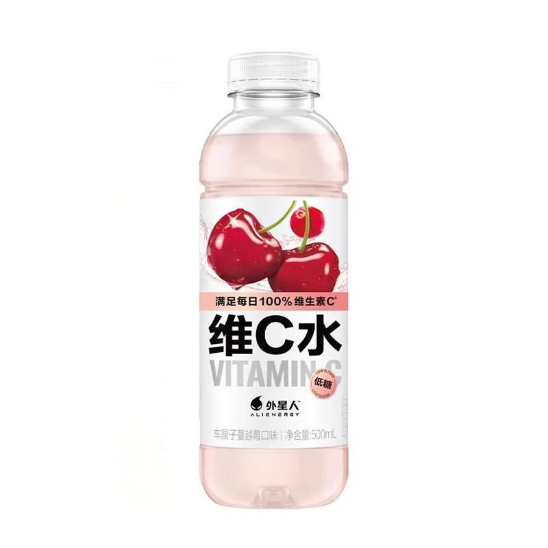 元气森林外星人维C水车厘子蔓越莓味 Chi Forest Alien Vitamin Water Cherry & Raspberry 500ml X 15