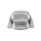 HQ-1150 Clear Hinged Container, 400EA/Box